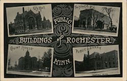 Public Buildings of Rochester Minnesota Postcard Postcard Postcard