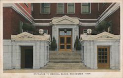 Entrance to Medical Block Postcard