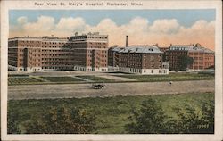 Rear View St. Mary's Hospital Postcard