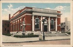 Post Office Rochester, MN Postcard Postcard Postcard