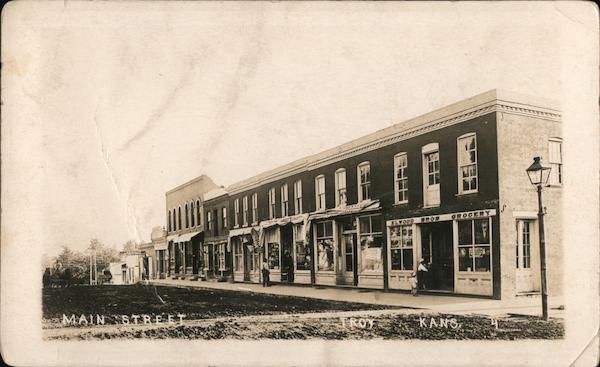 Main Street Troy, KS Postcard