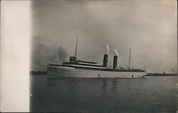 Large steamship Steamers Postcard Postcard Postcard