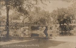 Suspension Footbridge Postcard