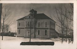 School building Postcard