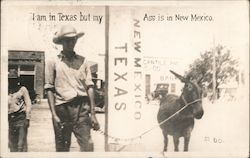 I am in Texas But my ass is in New Mexico Postcard Postcard Postcard