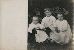 Glenn, Eugenia and Doris Pauline Turner, 1910 Pleasant, IA Children Postcard Postcard Postcard