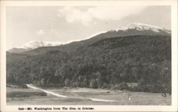 View of Mt. Washington from The Glen in October Gorham, NH Postcard Postcard Postcard