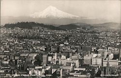 Mt. Hood from Portland Postcard