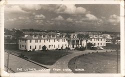 The Luther Hotel, Looking from Signal Tower Palacios, TX Postcard Postcard Postcard