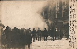 Burning of the Miller Block February 1906 Blossburg, PA Postcard Postcard Postcard