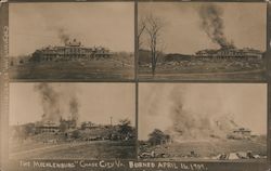 The Mecklenburg, Burned April 16, 1909 Postcard