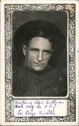 Boxer Montana Dan Sullivan, WWI Postcard