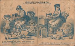 Johnson, Clark & Company Sewing Machine Trade Cards Trade Card Trade Card Trade Card