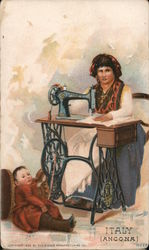 The Singer Manufacturing Co. - Italy Advertising Trade Card Trade Card Trade Card