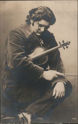 Jsay With His Violin Performers & Groups Postcard Postcard Postcard