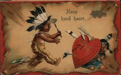 Keep Your Heart Native American Comic Ellen Clapsaddle Postcard Postcard Postcard