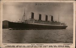 RMS Aquitania Boats, Ships Postcard Postcard Postcard