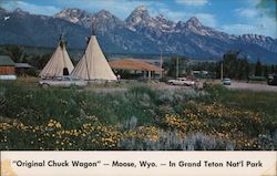 "Original Chuck Wagon", Grand Teton Moose, WY Postcard Postcard Postcard