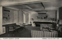 Women's Cocktail Lounge Cornell Club of New York Postcard