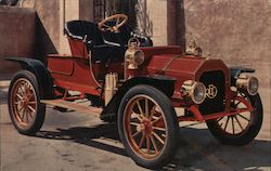 1908 Red Roadster 18-20 HP Postcard