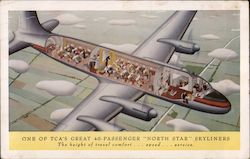 One of TCA's Great 40-Passenger "North Star" Skyliners Postcard