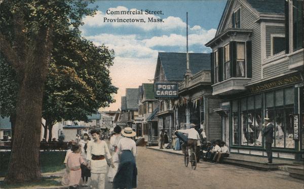 Commercial Street Provincetown MA Postcard   Card00696 Fr 