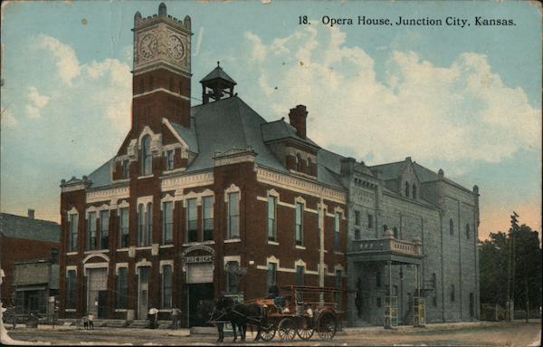 Opera House Junction City Ks Postcard