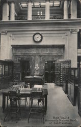 Main Vaults at the Mercantile National Bank Postcard