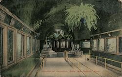 Interior of the Aquarium at Belle Isle Postcard