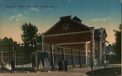 Elephant House, Park Zoo Postcard