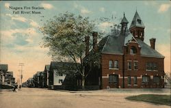 Niagra Fire Station Fall River, MA Postcard Postcard Postcard