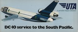 UTA DC-10 Service to the South Pacific Large Format Postcard