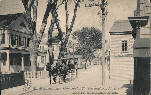 An Accommodation Commercial Street Provincetown MA Postcard   Card00071 Fr 