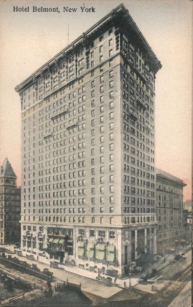 Hotel Belmont New York, NY Postcard