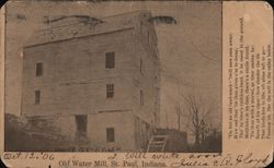 Old Water Mill Postcard