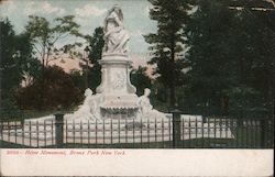 Heine Monument, Bronx Park Postcard