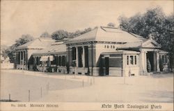 Monkey House, New York Zoological Park Postcard