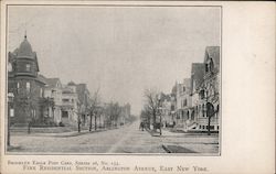 Fine Residential Section, Arlington Avenue, East New York Postcard