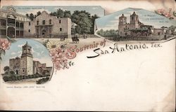 The Alamo, La Concepcion and San Jose Mission San Antonio, TX Postcard Postcard Postcard