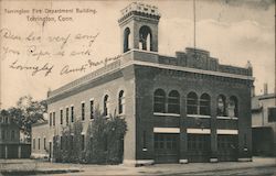 Torrington Fire Department Building Postcard