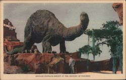 Sinclair Dinosaur Exhibit 1933 Chicago World Fair Postcard Postcard Postcard