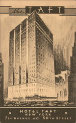 Hotel Taft Postcard