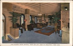 The Lounge, Hotel Bristol New York, NY Postcard Postcard Postcard