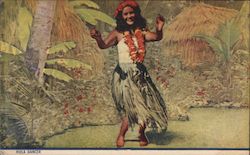 Hula Dancer Native Americana Postcard Postcard Postcard