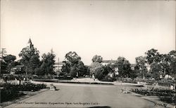 Sunken Flower Gardens - Exposition Park Los Angeles, CA Postcard Postcard Postcard