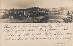 Mifflin from Stanman's Farm Roof Pennsylvania Postcard Postcard Postcard