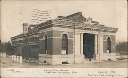 The Large Bird House at New York Zoological Park Postcard Postcard Postcard