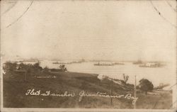 Fleet at Anchor at Guantanamo Bay Navy Postcard Postcard Postcard