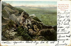 The Valley from Mt. Lowe on the Pacific Electric Railway Postcard