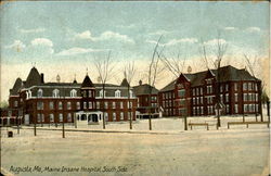 Main Insane Hospital, Soutah Side. Postcard